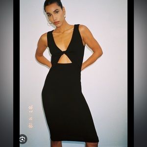LNA Clothing Size Small Twist Cutout Dress